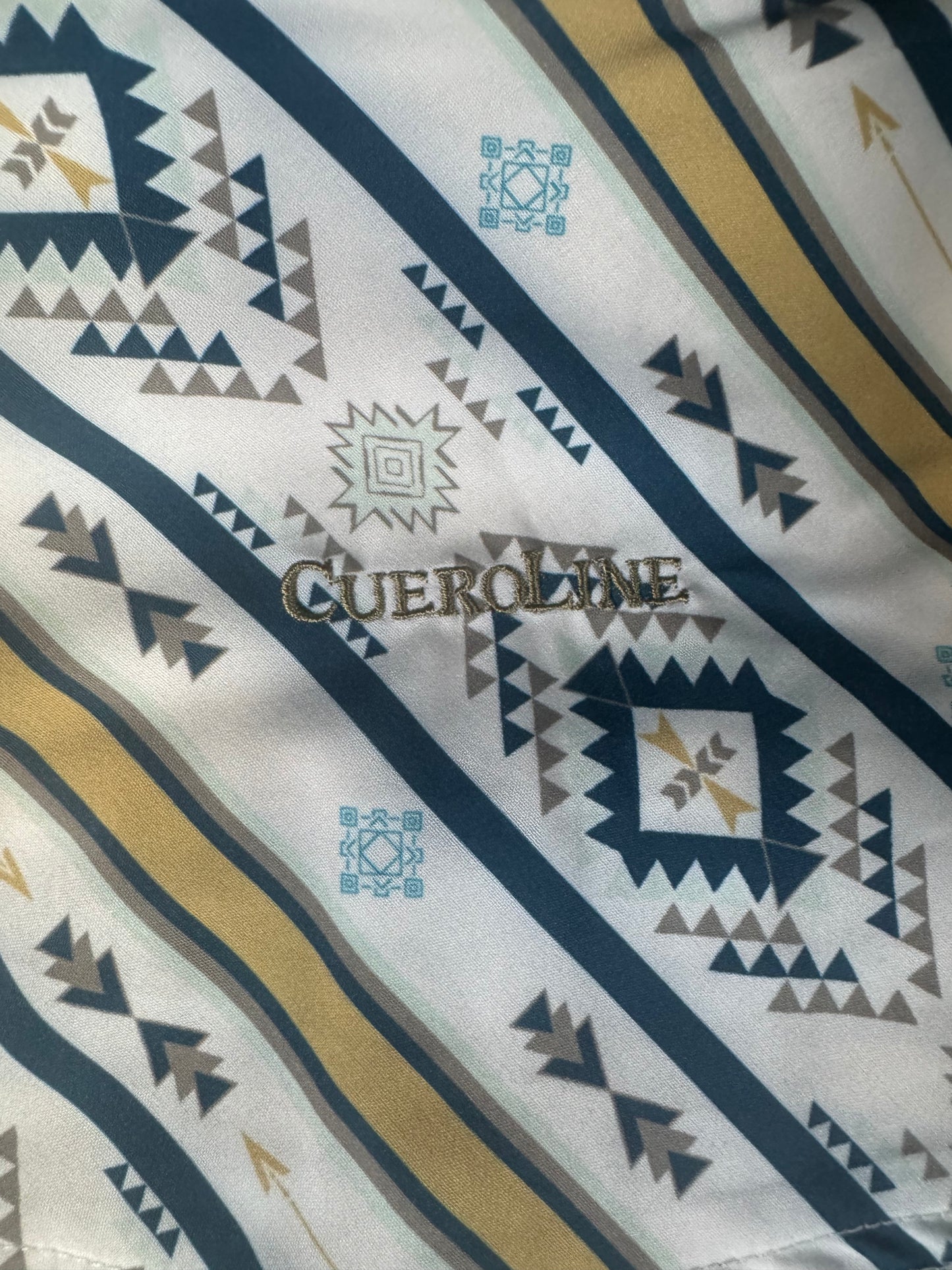 Cowboy tech short sleeve pearl snap-Navy Blue