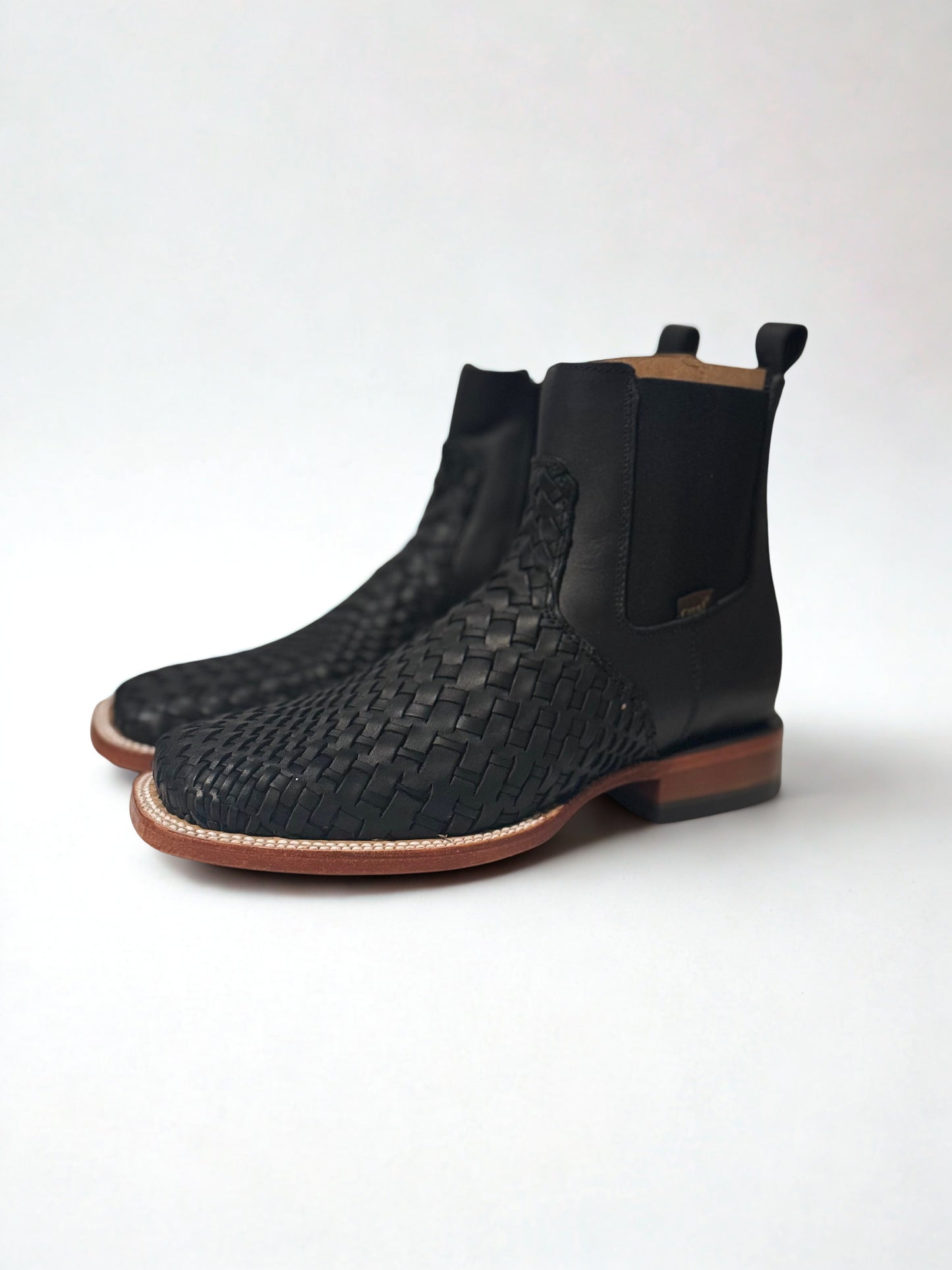 Tejido Graso Ankle Boot-Black