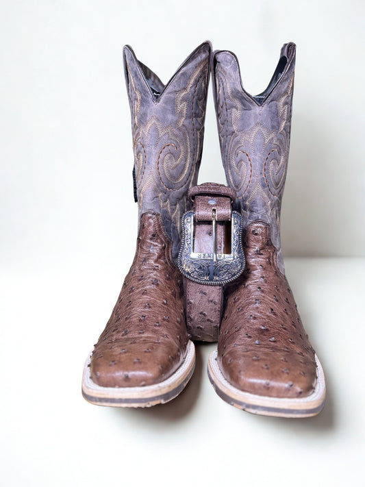 Tanner Mark Brown Ostrich Combo