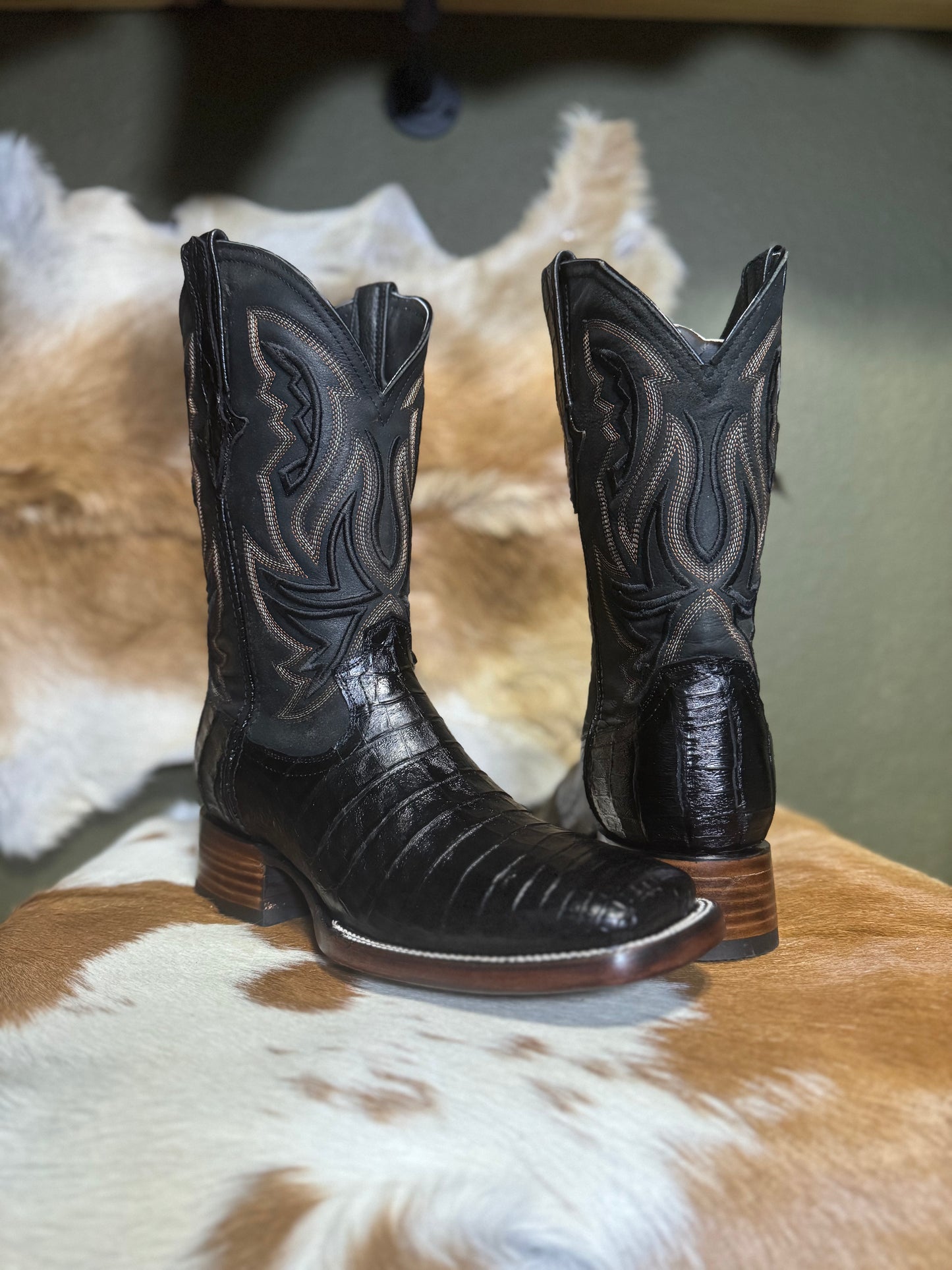 Lukas Legacy Caiman Black Boots
