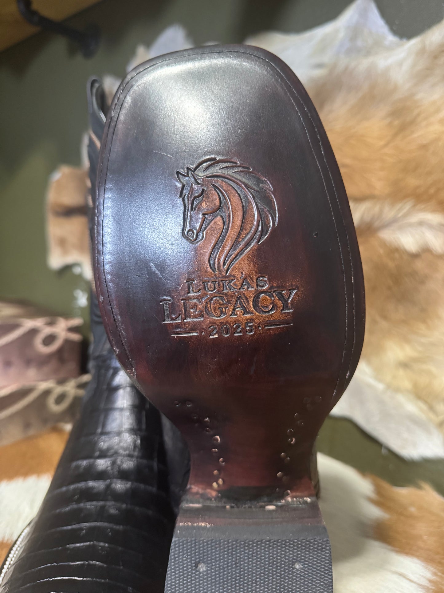 Lukas Legacy Caiman Black Boots