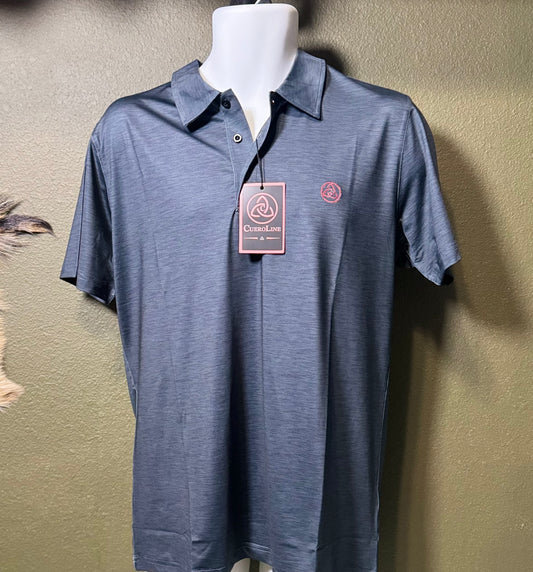 Men's Heather Grey Polo