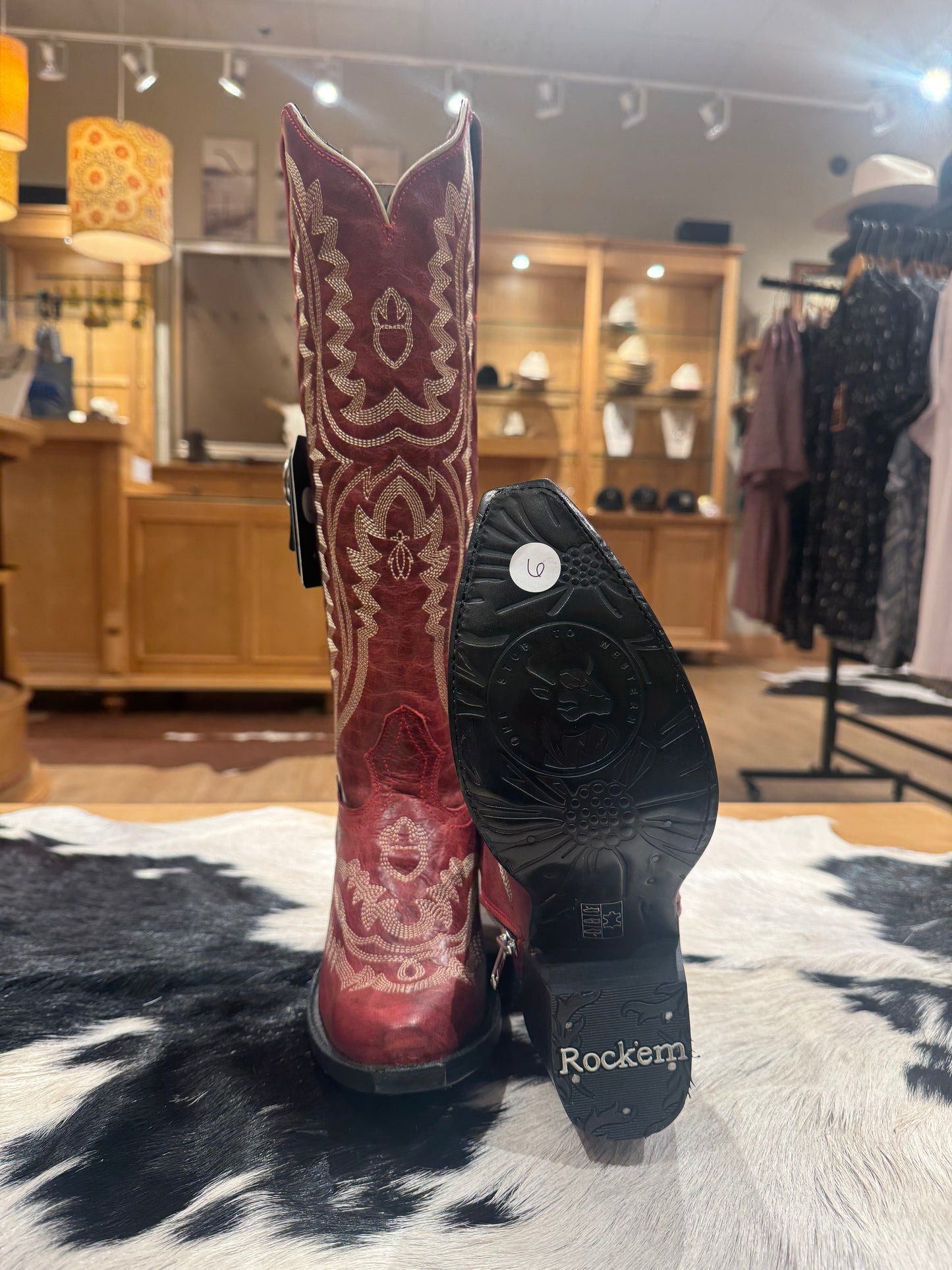 Valencia Tall Burgundy Snip Toe