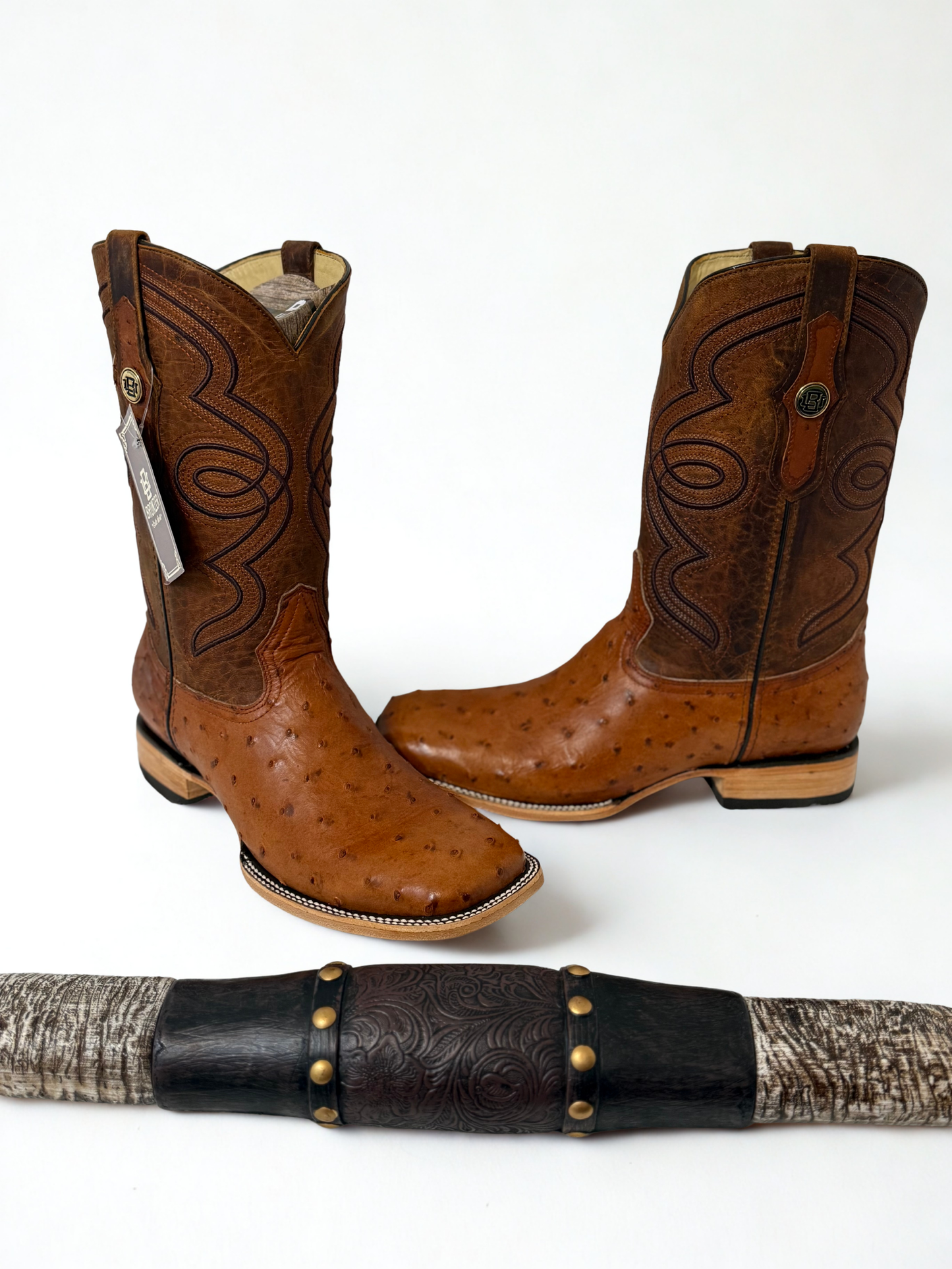 Bronzer Ostrich Boots